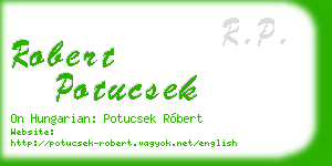robert potucsek business card