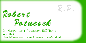 robert potucsek business card